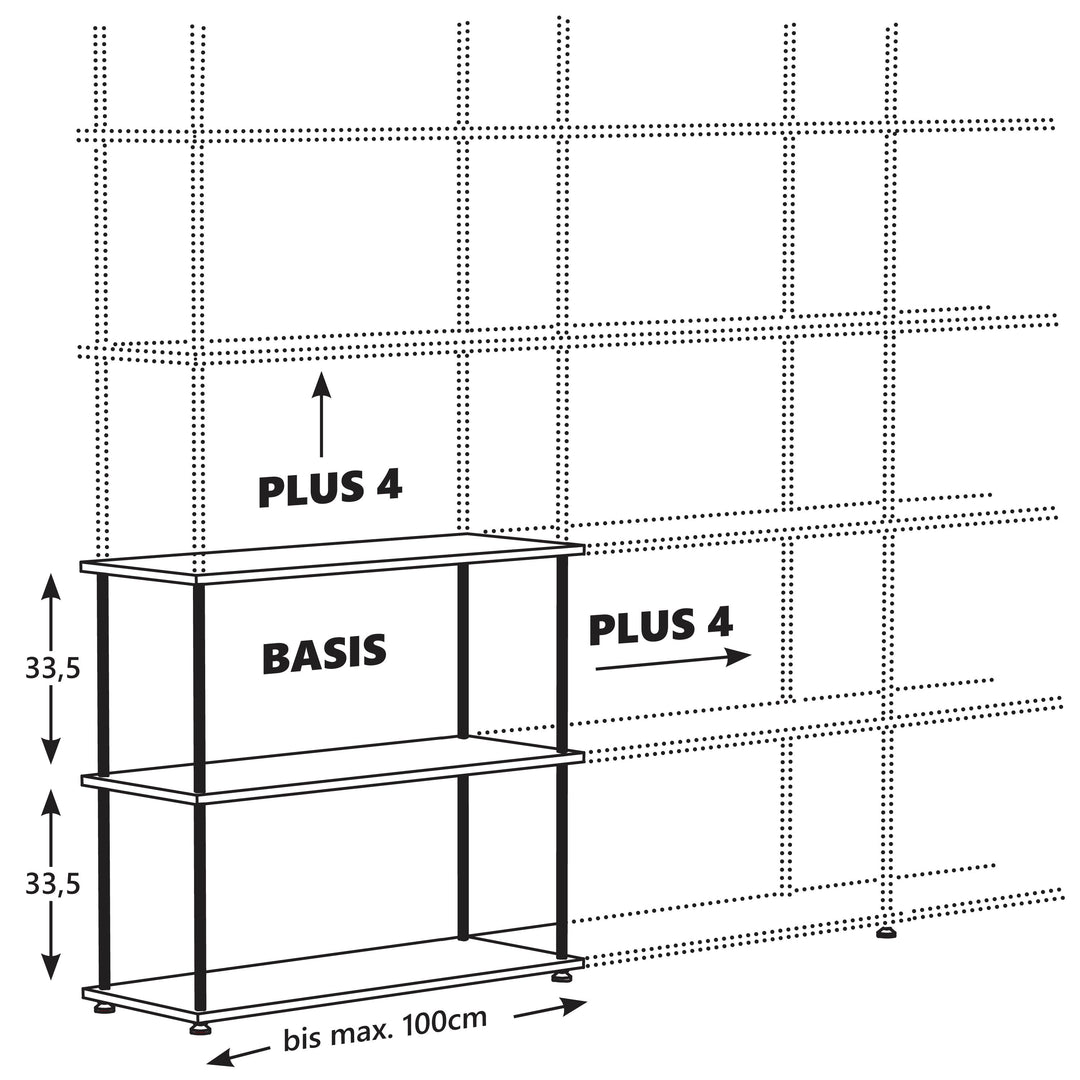 Shelf kit 'Stikado'