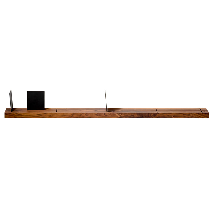 Wall shelf 'Walnut 01' for solid walls