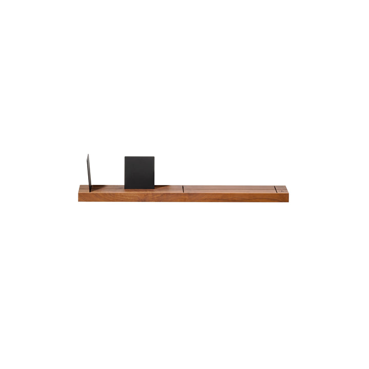 Wall shelf 'Walnut 01' for solid walls