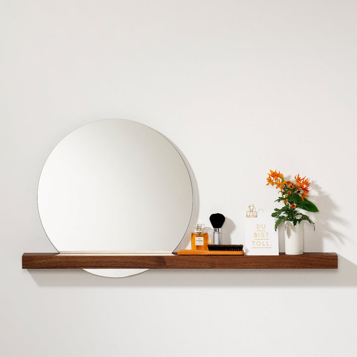 Wall mirror 'Walnut 01'