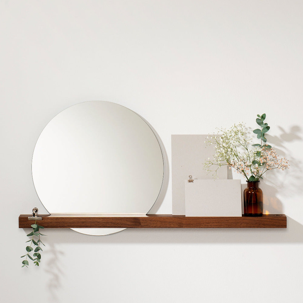 Wall mirror 'Walnut 01'