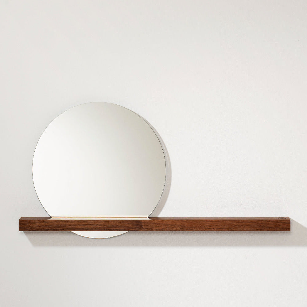 Wall mirror 'Walnut 01'